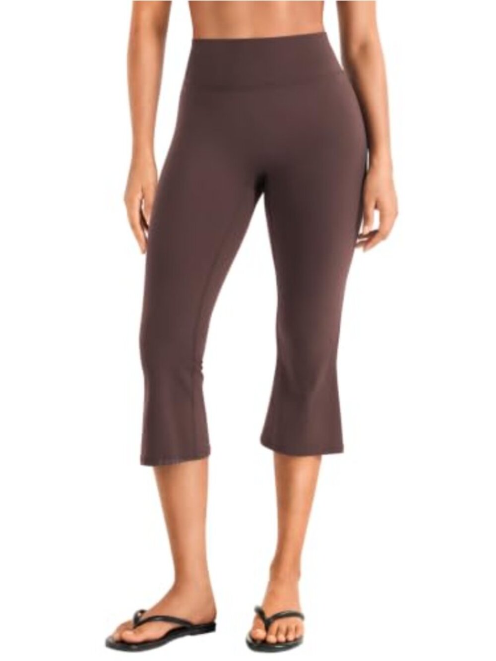 Capri Flare Leggings High Waist Cropped Bootcut Yoga Pants